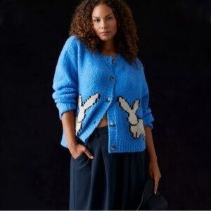 NWT Anthropologie Maeve Bunny Slope Cardigan
